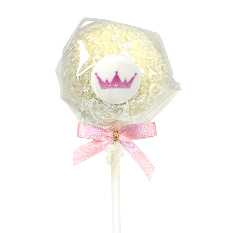 12 Cake-Pops mit Logo, Hasel- und Kokosnuss