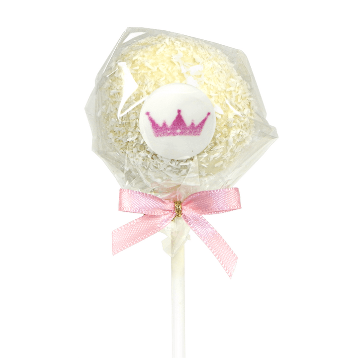 12 Cake-Pops mit Logo, Hasel- und Kokosnuss