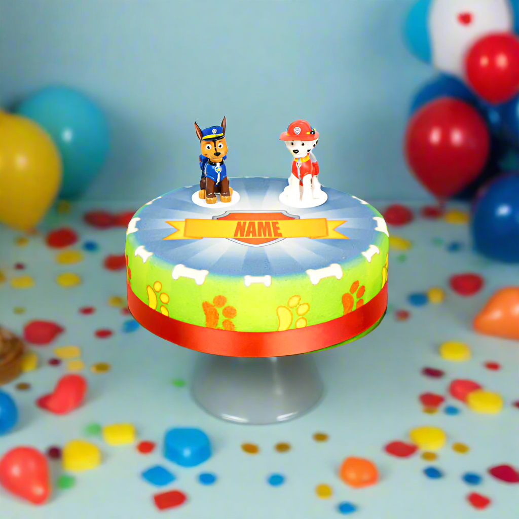 Chase und Marshall aus PAW Patrol® auf Hundehelden-Torte