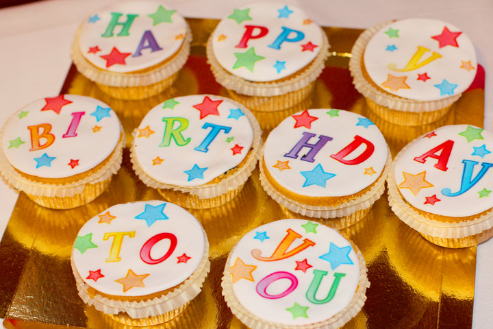 Geburtstags-Cupcakes, 9 Stück