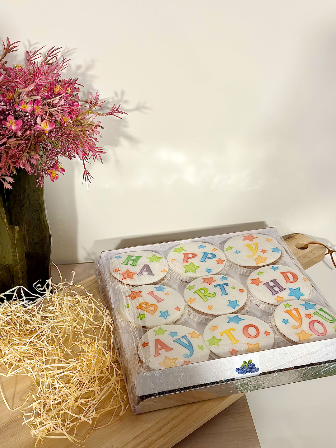 Geburtstags-Cupcakes, 9 Stück