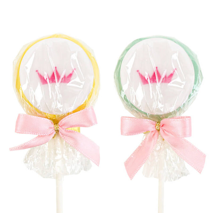 Bunte Flatpops mit Logo in 2 Farben (2x6 Stück)