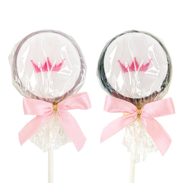 Bunte Flatpops mit Logo in 2 Farben (2x6 Stück)