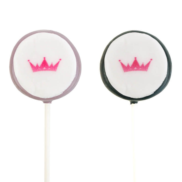 Bunte Flatpops mit Logo in 2 Farben (2x6 Stück)