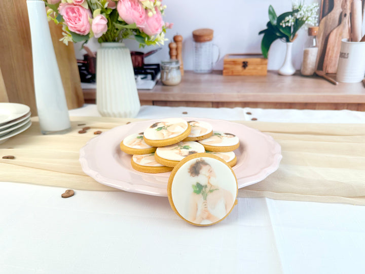 Foto-Keks, Rund (12 Stück)