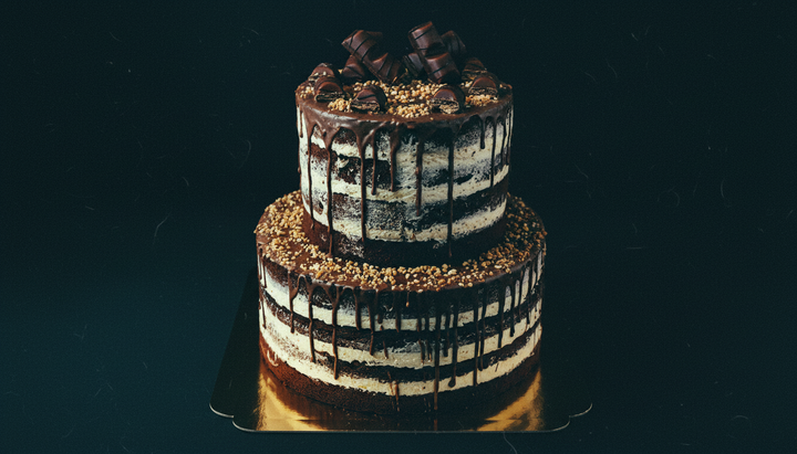 2-stöckige Torte mit kinder bueno® Riegeln