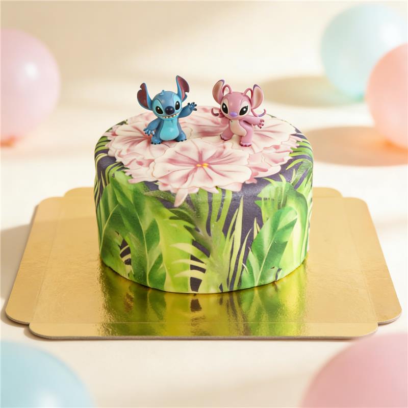 Angel & Stitch® auf tropischer Deluxe-Torte