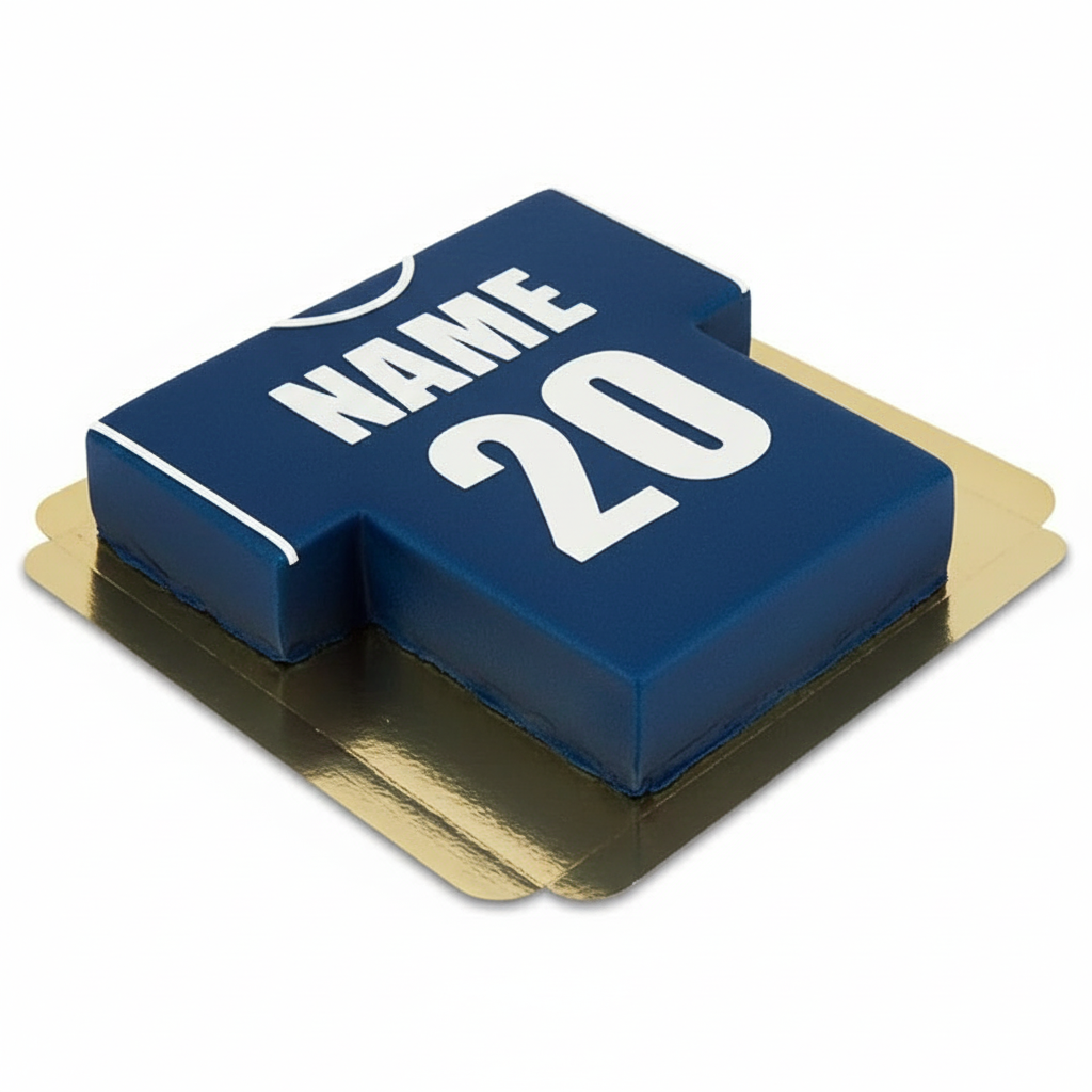 Fußballtrikot-Torte, einfarbig - verschiedene Farben