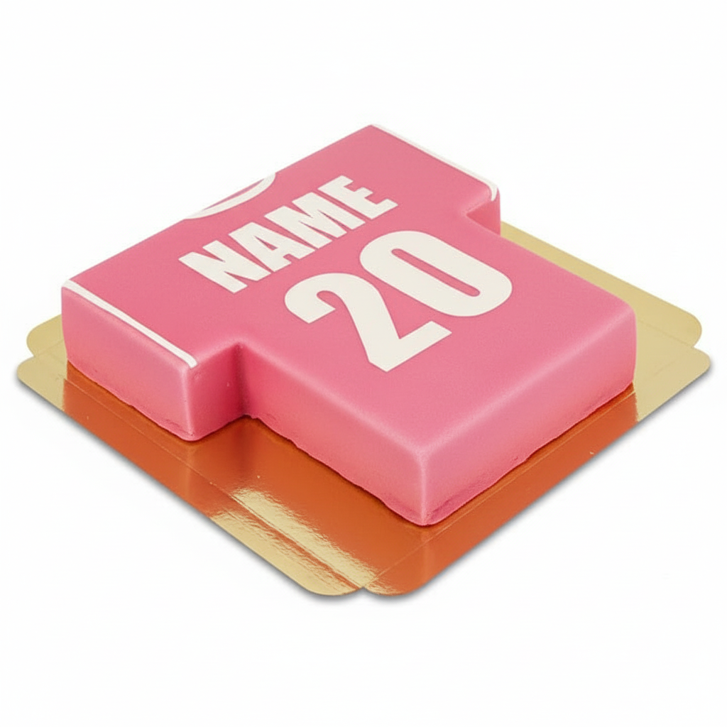 Fußballtrikot-Torte, einfarbig - verschiedene Farben