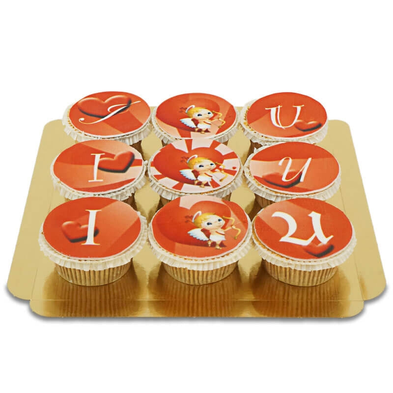 I Amor U Cupcakes, 9 Stück
