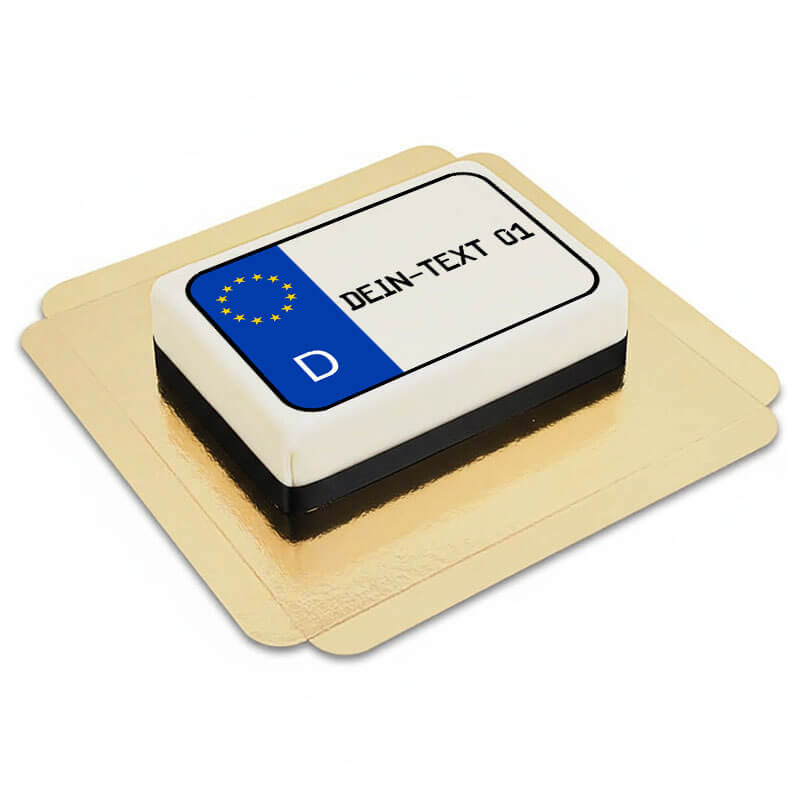 Kennzeichen-Torte Deutschland