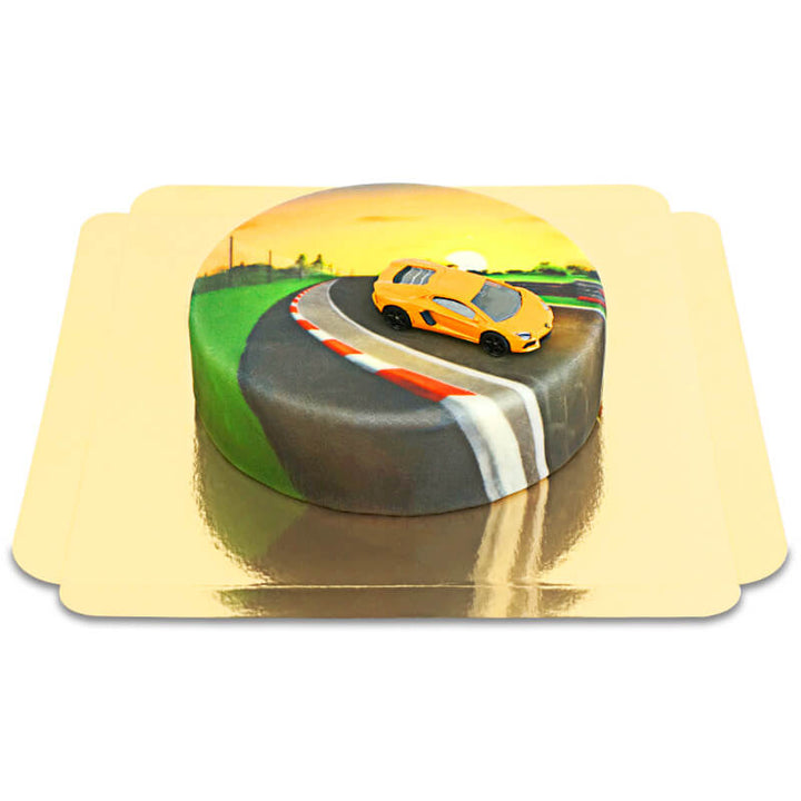 Spielzeugauto auf Torte-LAMBORGHINI