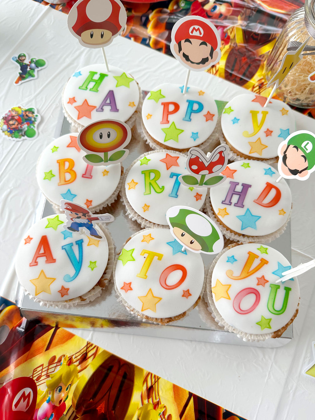 Geburtstags-Cupcakes, 9 Stück