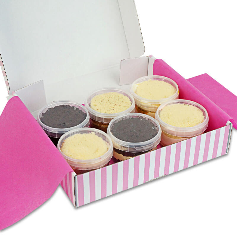 Geschmacksproben Naked Cake (6er Set)