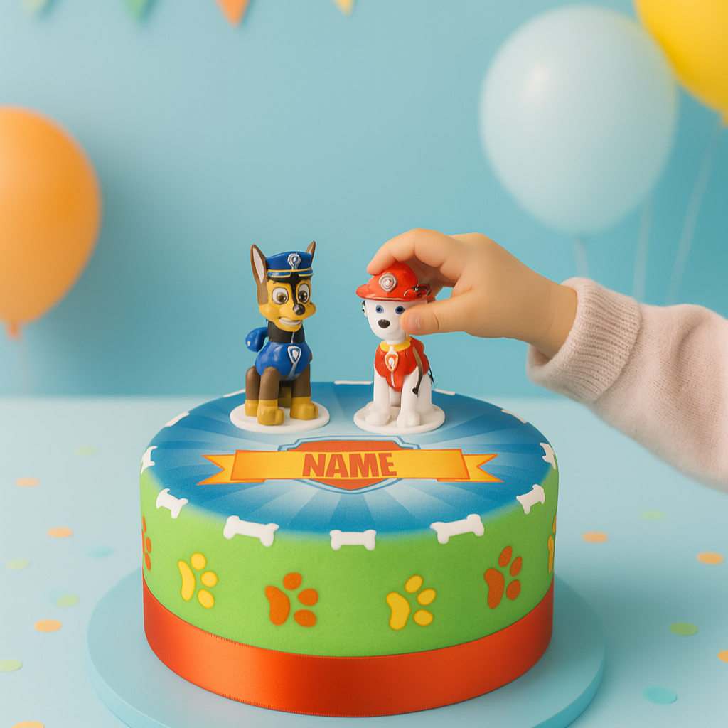 Chase und Marshall aus PAW Patrol® auf Hundehelden-Torte