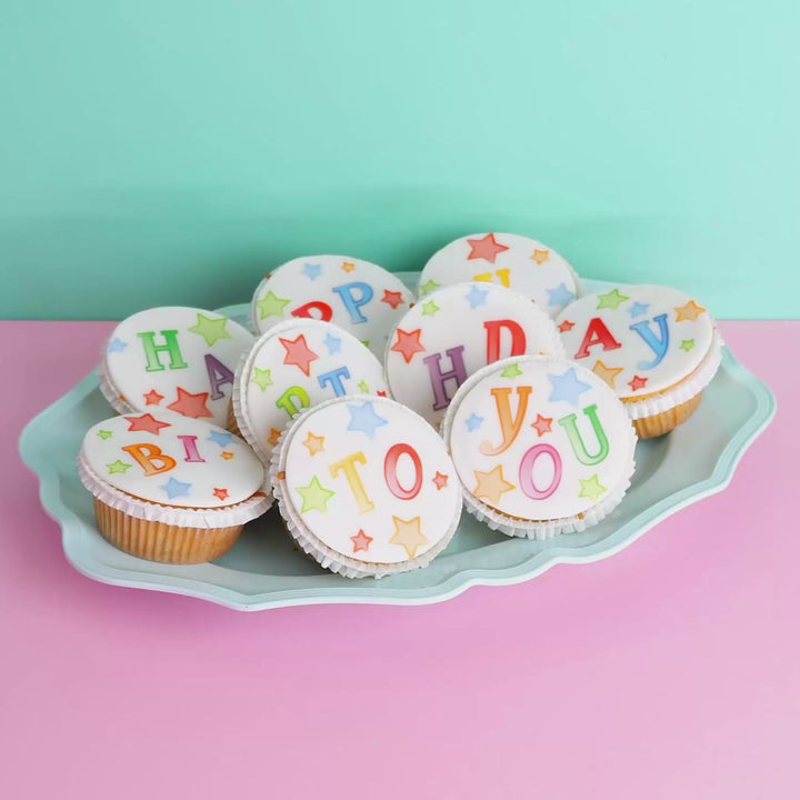 Geburtstags-Cupcakes, 9 Stück