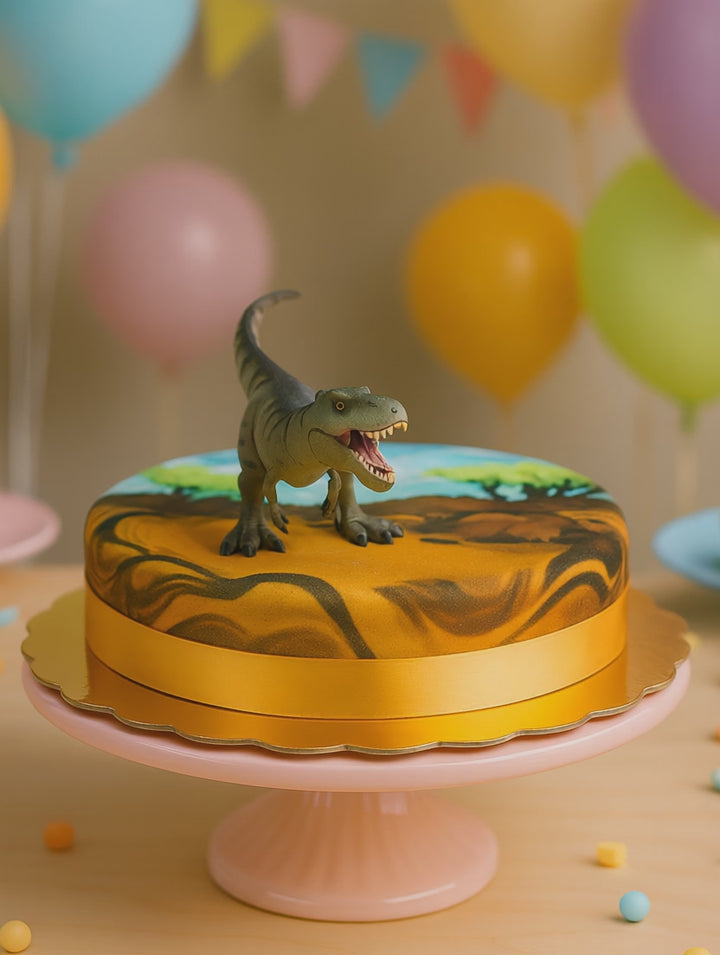 DinoTorte mit T-Rex Figur Video