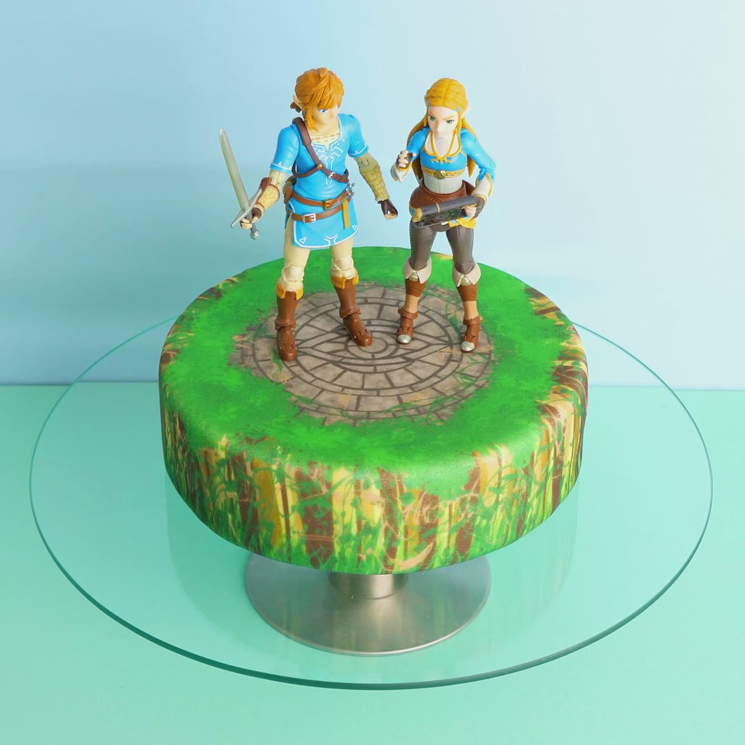 Zelda® & Link® auf Waldruine-Torte