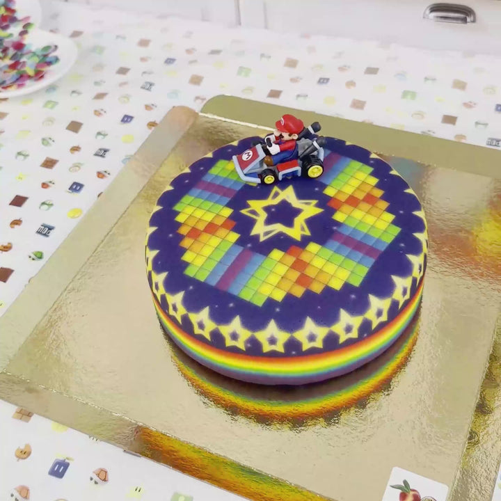 Mario Kart® auf Sternenstrecke-Torte