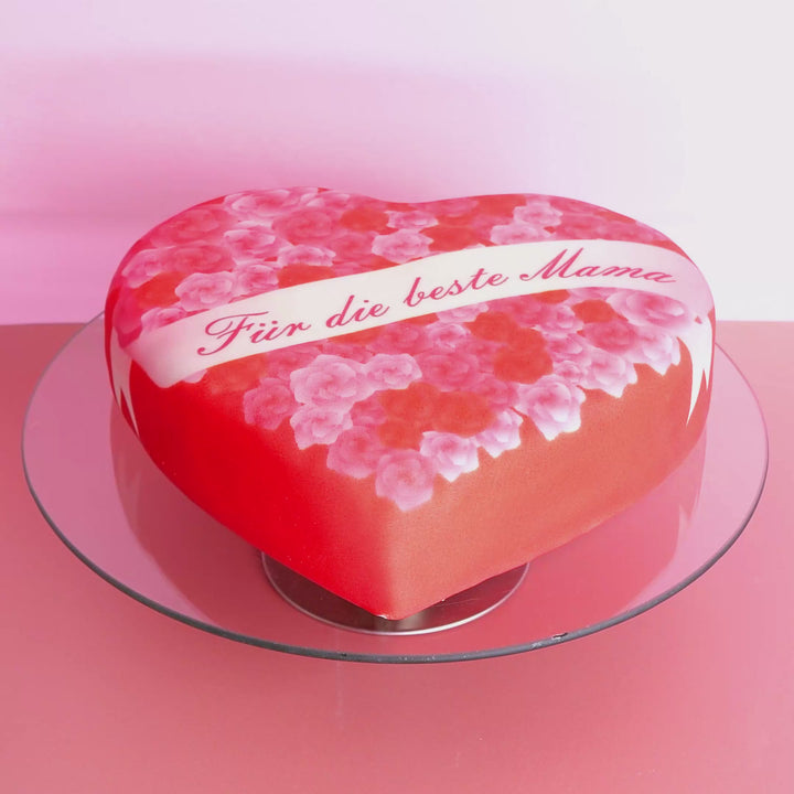 Für die beste Mama-Torte in Herzform