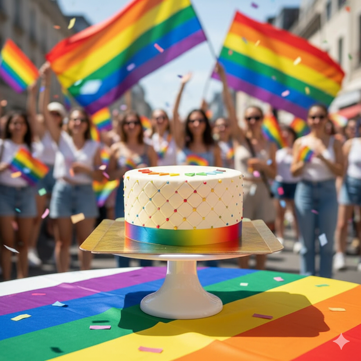 Pride-Deluxe-Torte - doppelte Höhe