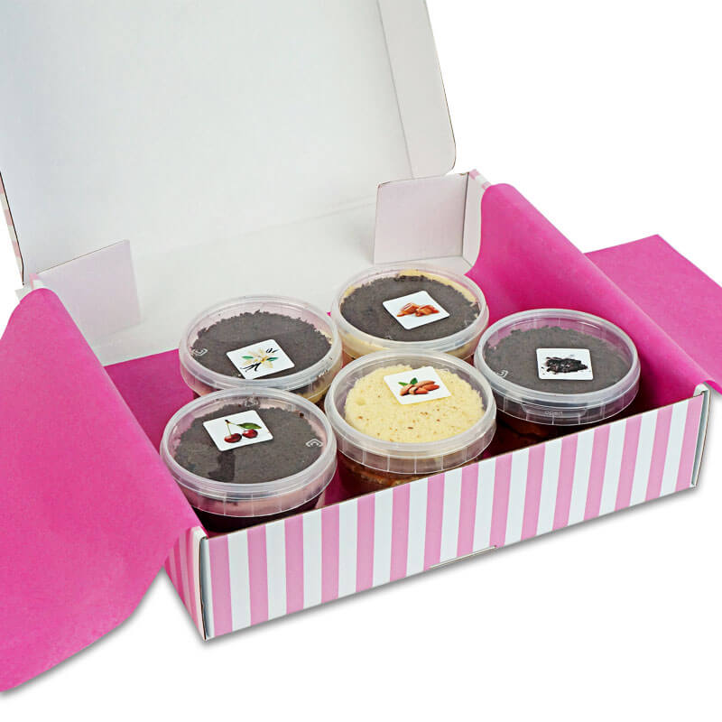 Torte-Geschmacksproben "Schoko-Mix" (5er Set)