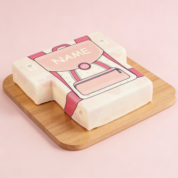 Pinke Schulranzen-Torte