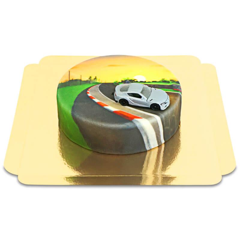 Spielzeugauto auf Torte-TOYOTA