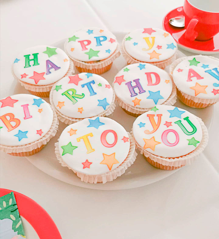 Geburtstags-Cupcakes, 9 Stück