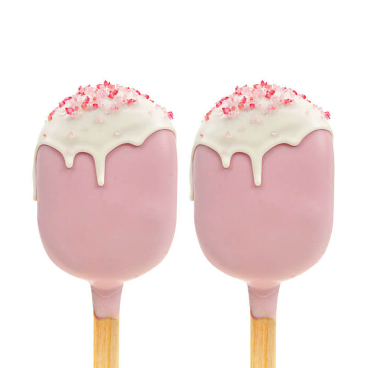 Valentinstags-Cake-Popsicle Rosa (10 Stück)
