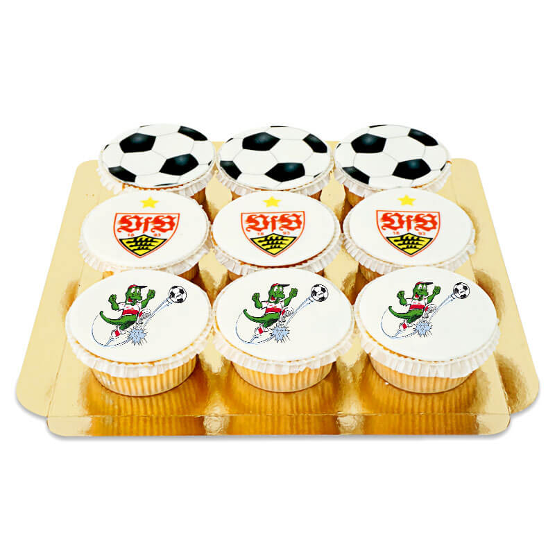 VfB Stuttgart Cupcakes MIX (9 Stück)