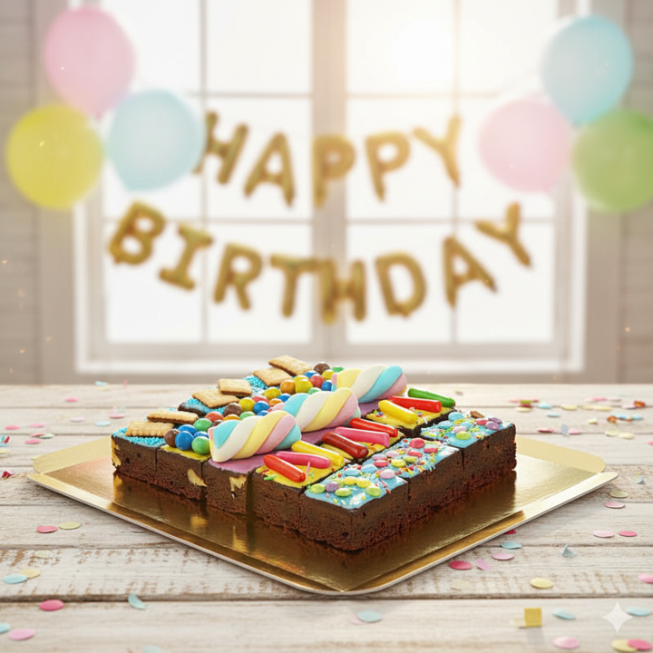 15 Brownies mit bunter Deko-Mix