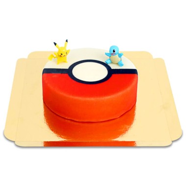 Pokémon®-Figur auf Spielball-Torte