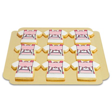 Pinke Schulranzen-Kekse (12 Stück)