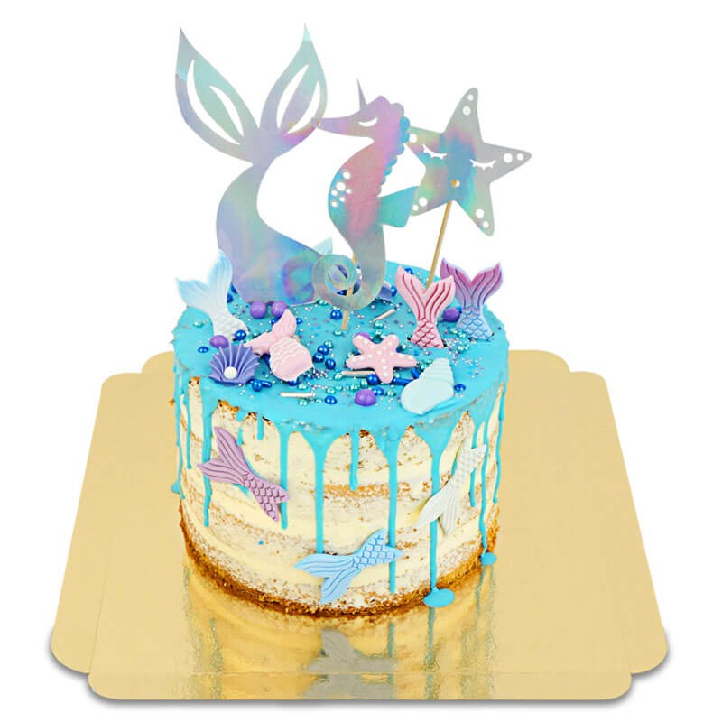 Meerjungfrau Naked-Cake